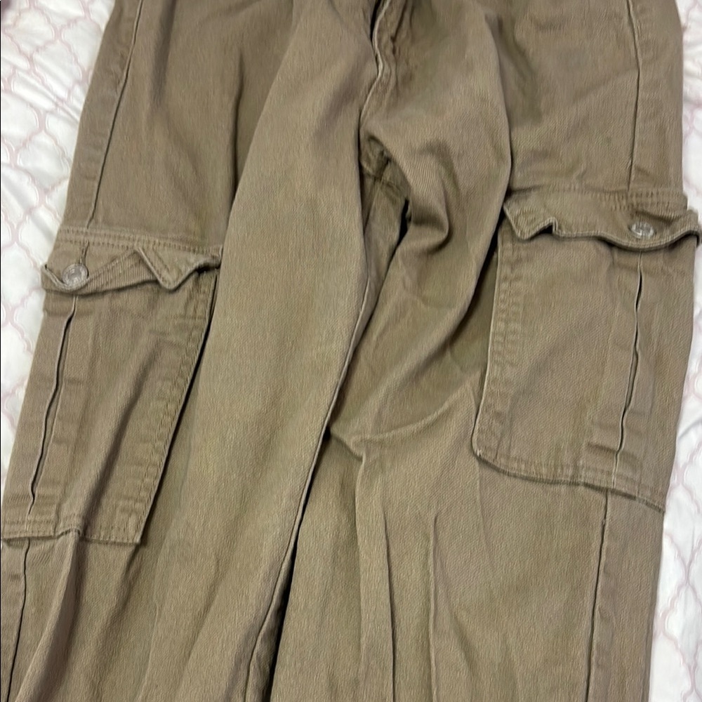 Tan Cargo Jeans Relaxed Fit Bono - Picture 3 of 5